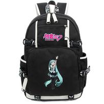Anime Animacinis Hatsune Miku Spausdintas Kuprinė Didelės Talpos Vandeniui Atsparus Mokyklos Krepšys Nešiojamam Kompiuteriui Unisex Studentams Berniukui Mergaitei Mokyklos Krepšys Kelioninis Lauko Krepšys
