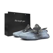 adidas Originalūs Yeezy Boost 350 V2 Atsparūs trinčiai Atsparūs trinčiai Žemi Kasdieniai Batai Unisex Juodi Mėlyni ID4811(Team373-LD) 36⅔