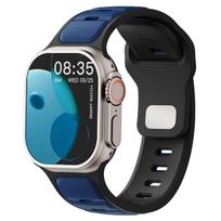 For Iwatch Series 11 10 9 8 7 6 5 4 SE3 Ultra 3/2 Silicone Strap Sports Band for Apple Watch 49mm 46mm 45mm 44mm 42mm 41mm 40mm 42mm 44mm 45mm