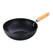 Mažas Nepridegantis Wok Puodas, Nelipni maža geležinė keptuvė su viena rankena - 18 cm