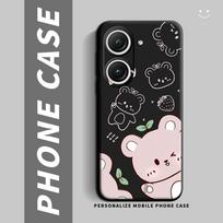 For Asus Zenfone 9 10 Case Shockproof Silicone Soft TPU Phone Case For Asus Zenfone10 9 Back Cover Fashion Cartoon Cute Couple Zenfone 9