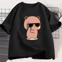 Bubu Dudu Couple Tshirt Panda Is A Spy Love Event Cute Tshirt Unisex Gift Valentines Day Graphic T Shirts Women Clothing Tops 2XL