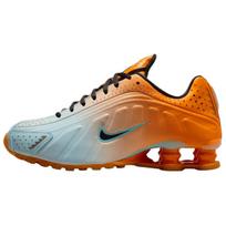 Nike  Shox R4 Vivid Orange Black Glacier Blue Women Sneakers IH2343-801 37.5