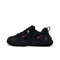 Nike Tech Hera Starry Sky Suede Slip Resistant Abrasion Resistant Low top Casual Shoes Unisex Black Red FJ9532-101(Team407-) 41 black
