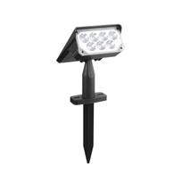 Solar Spotlight 2LED/7LED Outdoor Garden Light, Solar Powered IP65 Waterproof In-Ground Landscape Wall Lamp Adjustable for Yard Path Lawn Lighting 7LED šilta balta spalva