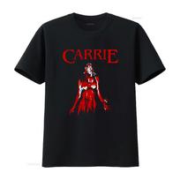 Carrie Siaubo Filmas Vintažinė Estetika Stephen King Dėvėti Marškinėliai vintažiniai Skalbti Kvėpuojantys Unisex vyrams Stilingi S įvairiaspalvis