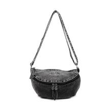 Vintage Hobo Bag Women's Embroidered Denim Shoulder Crossbody Bag juoda