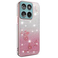 KADEM TPU Case for Motorola Edge 60 5G 60s 5G 60 Fusion 5G Floral Pattern Gradient Phone Case (FMY) Pink g