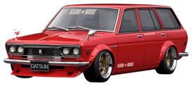 ignition model Datsun Bluebird Wagon Red TK.Company 1/18 (510) (Finished Model)
