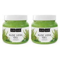 Kapiva Pure Aloe Vera Skin Gel 500g For Face & Hair | Hydrating, Moisturizing, Soothing Skin | Multipurpose Gel - Pack Of 2