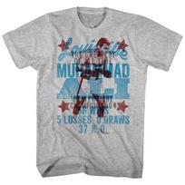 Muhammad Ali Double Exposure Overlay 56 Wins 5 Loses 37 KO Men's T Shirt S
