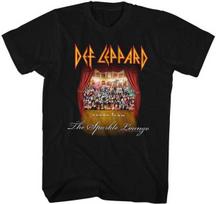 Def Leppard Sparkle Lounge Album Cover Men's T Shirt Rock Band Music Merch XL