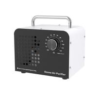 Car Ozone Generator 5000mg/h, Portable 5g/h Ozone Machine O3 Air Purifier Ozonator for 12V Vehicles, Timer Function, Deodorizer & Odor Eliminator balta