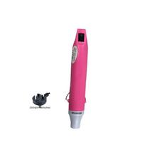 Mini Electric Hot Air Heat Gun for Crafting CN plug (adapter included) rožinė