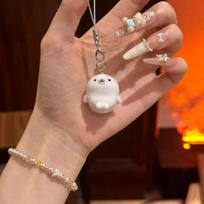 Cute Seal Keychain Plush Backpack Charm 1/2/4Pcs Durable Phone Lanyard Pendant for Couples Housewarming Gift Decor A1