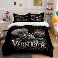 Motorcycle, skull, playing cards. Bedding sets Duvet cover sets Duvet covers Pillowcases(1*Duvet Cover 2*Pillowcases without duvet insert) 135x200cm