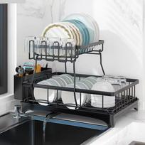 Double-Layer Carbon Steel Dish Drying Rack