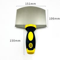 Stainless Steel Ash Shovel Arc Plaster Trowel Spatula Paint Feed Filling Scraper  Home S-Curved shape
