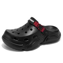 Men Large Size EVA Clogs Color Block Ventilated Garden Shoes Lightweight Summer Beach Indoor Outdoor Daily Walking Travel Footwear 40