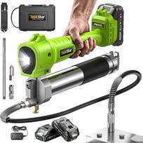 Taskstar 10000PSI Electric Grease Gun Kit 1m Flexible Hose Cordless Electric Oil Injector Fat Machine For Makita 18V Battery Pin no battery
