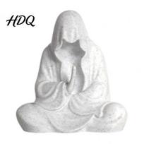 Meditation Buddha Statue 3D Printed Faceless Figurine for & Home Office Decor Spiritual Room Sitting Sculpture Desk Shelf Decoration Zen Ornament
