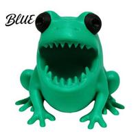 Desktop Pen Organizer Cute Frog Holder 3D Printed Figurine Cartoon Desk Holder Organizer Multifunctional Storage for Pens Pencils Markers, žalia
