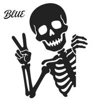 Peel And Stick Light Switch Stickers Funny Skeleton Sticker Waterproof Decals Self Adhesive Sticker Wall Art Decor Removable Decals for Bedroom