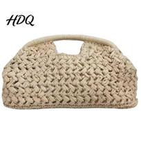 Durable Straw Purse Large Clutch Bag Woven Women Handbag Summer Top Handle Satchel for Beach Vacation Handbag smėlis