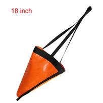 18  PVC Fishing Boats Float Kayaking Marine Sea Anchor Drift Anchor Drogue Drifting Brake Rowing 30ft Retrieving Tow Throw Line Orange No Throw Line