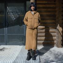 [Snowpeak] Camp-Ple Women's Skirt Camel (S24FWCSK13) 70