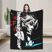 Metal Gear Solid Rising Inverted Blanket Warm Cozy Fluffy Throw Blankets for Couch Multiple Sizes Throws And Blankets Size: 75*100cm, Weight: 230 GSM