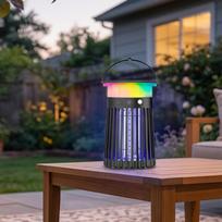 Eco-Friendly Green Energy Solar Bug Zapper Outdoor Mosquito Trapper for Greenhouse, Yard and Orchard with Type-C 3W