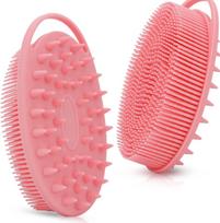 Private Label Silicone Body Scrubber Body Brush Tool Wash Bathroom Scrub Eco Skin Makeup Scrub Body Care Brush juoda