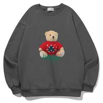 Yda Happy Holiday Teddy Bear Sweatshirt_Ot3D037Dg Dark Gray/L