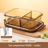 Youluo Divided Glass Bento Lunch Box
