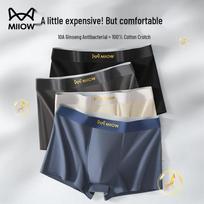 Miiow Men's Cotton Ginseng Antibacterial Boxer Briefs L