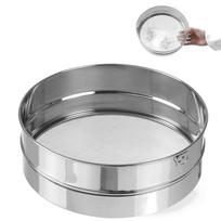 Sito cukiernicze gęste do przesiewania cukru pudru śr. 247mm stalowe - hendi 637791