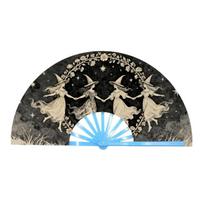 Handheld Kung Fu Fan Portable Folding Hand Fan Handmade Large Hand Fan  Dance šviesiai mėlyna spalva