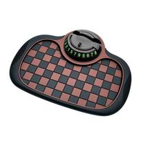 Universal Car Dashboard Mat Non-Slip Cell Phone Holder 3-in-1 Hidden Number with PVC Leather Textured Carpet Design ruda