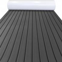 2400*300mm*5mm Eva Foam Faux Teak Boat Deck Mat Sheet Teak Yacht Marine Floor Waterproof Pontoon Brown Black Flooring MotorBoats dark gray black