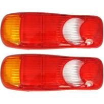 2pcs Truck Rear Tail Light Cover Replacement Parts Unbreakable Trailer Brake Light Cover for Nissan Cabstar Rh Lh 2pcs