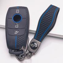 Silicone Key Cover for Mercedes-Benz A Class W177 B Class W247 C Class W206 E Class W213 S Class W222 GLC GLE GLS CLA GLB GLA with Keychain Key Cover juoda