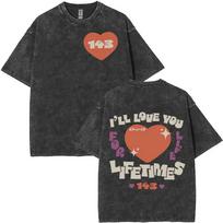 Famous Singer Katy Perry LOVE YOU TIL THE END AND THEN REPEAT IT  Album Men's Women Aesthetic Fashion Short Sleeve T-Shirt S įvairiaspalvis