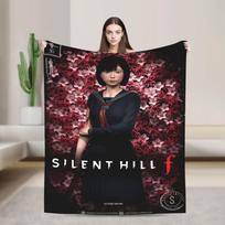 Silent Hill F Blanket Horror Game Super Warm Funny Plush Throw Blanket For Couch Bed Camping Flannel Bedspread Bed Cover Size: 75*100cm, Weight: 230 GSM