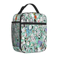 Bestselling Battle Cats Boho Lunch Box Bag Daily Snack Storage Lunch Tote One Size