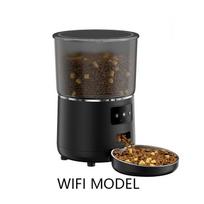 Automatic Dog Feeder Anti-Clog Design Modern Solid Pattern Plastic Waterproof IPX5 Travel Outdoor Use Button Controls Battery (as the picture,4L)