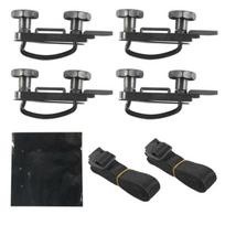 ISURE MARINE 4-Piece Set Roof Luggage Rack Fastener U-Clip Bolt Bandage Kit Roof Luggage Compartment Installation Accessories 4Pcs