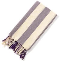 Bulk 100% Cotton Striped Luxury Modern Hammam Turkish Towels Tassels Custom Quick Dry Sand-Free Embroidery Portable 100x180CM//39*71Inch/weight:380g&200GSM violetinė