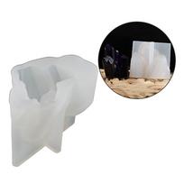 Rockery Crystal Pillar Ornament Crafts Silicone Mold Epoxy Crystal Ice Cluster Ornament Mold Jewelry Making Tool