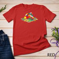 Melting Cube Funny Retro Gaming Rubik Rubix Rubics Cube T-Shirt Unisex T-shirt 9 S